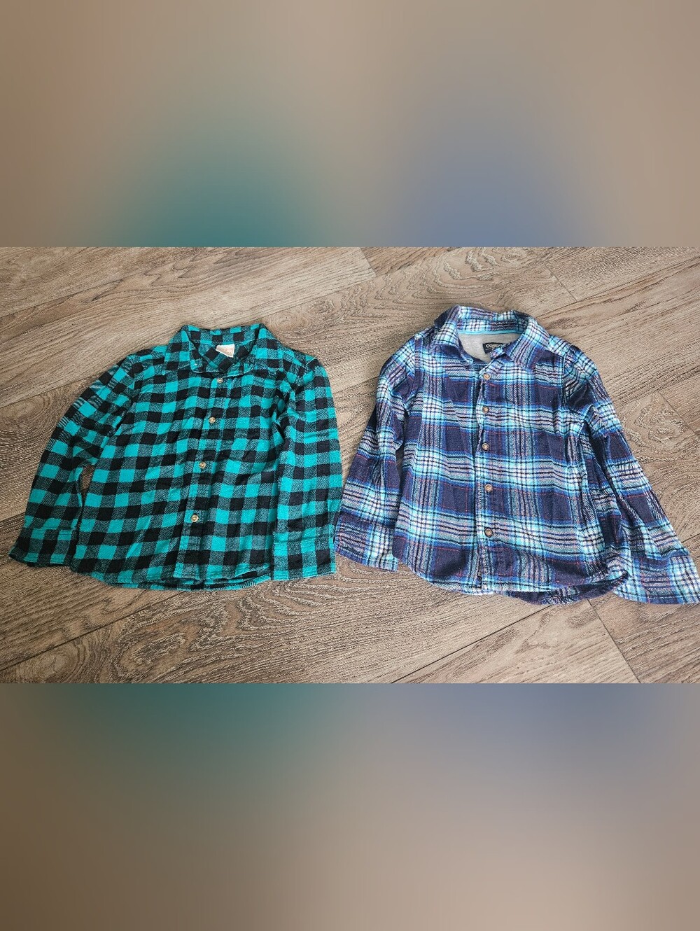 OshKosh B'gosh And Jumping Beans Flannel Shirt Set